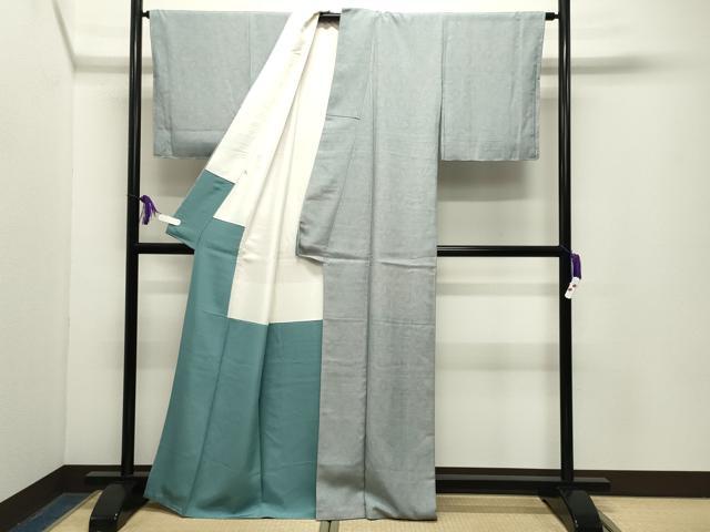 平和屋着物●重要無形文化財　人間国宝　中村勇二郎　江戸小紋　草花文　大丸扱い　正絹　逸品　未使用　CABG4549gh