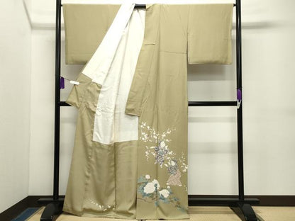 平和屋着物●豪華色留袖　友禅　作家物　童子遊び　正絹　逸品　CABG4568gh
