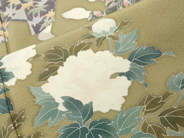 平和屋着物●豪華色留袖　友禅　作家物　童子遊び　正絹　逸品　CABG4568gh