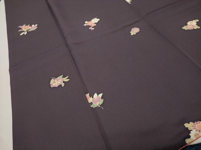 平和屋着物●上質な小紋　舞花文　正絹　逸品　CABG4569gh