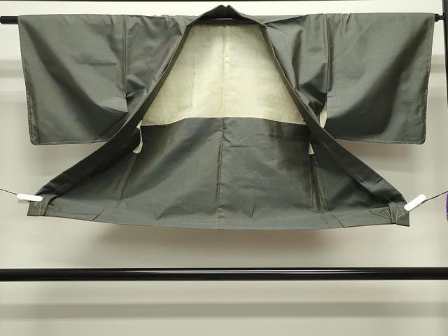 平和屋着物●大島紬　アンサンブル　格子柄　田代特製　反端付き　正絹　逸品　未使用　CABG4573gh