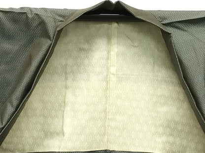 平和屋着物●大島紬　アンサンブル　格子柄　田代特製　反端付き　正絹　逸品　未使用　CABG4573gh