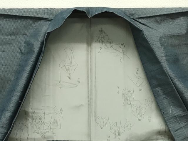 平和屋着物●男性　紬　アンサンブル　霞文　正絹　逸品　未使用　CABG4574gh