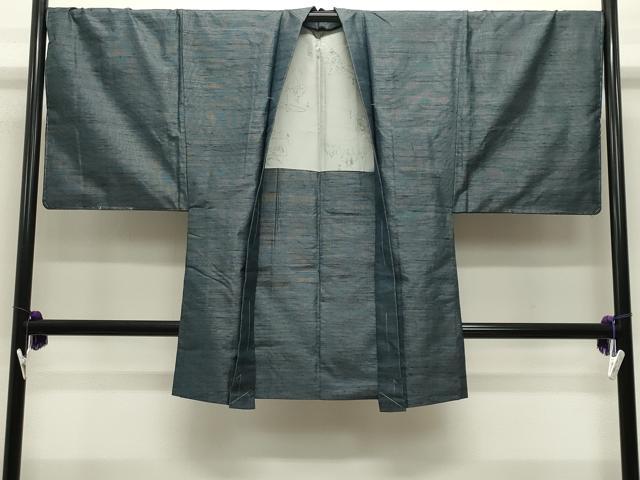 平和屋着物●男性　紬　アンサンブル　霞文　正絹　逸品　未使用　CABG4574gh