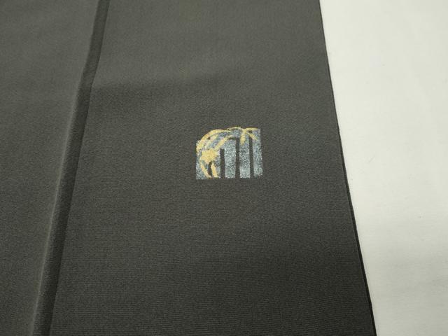 平和屋着物●上質な小紋　源氏香　黒地　金彩　正絹　逸品　CABG4584gh