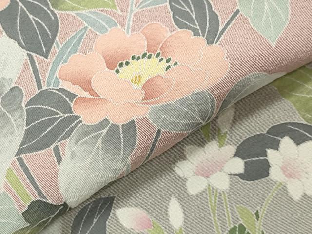 平和屋着物●訪問着　友禅　作家物　糸巻き花文　暈し染め　ロング丈　正絹　逸品　未使用　CABG4591gh