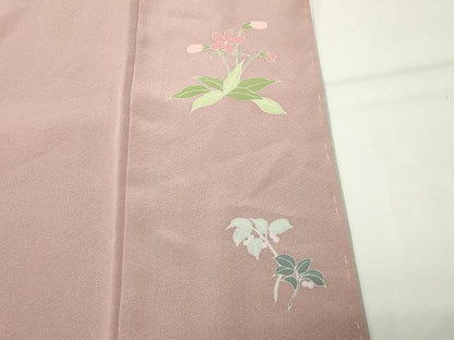 平和屋着物●訪問着　友禅　作家物　糸巻き花文　暈し染め　ロング丈　正絹　逸品　未使用　CABG4591gh
