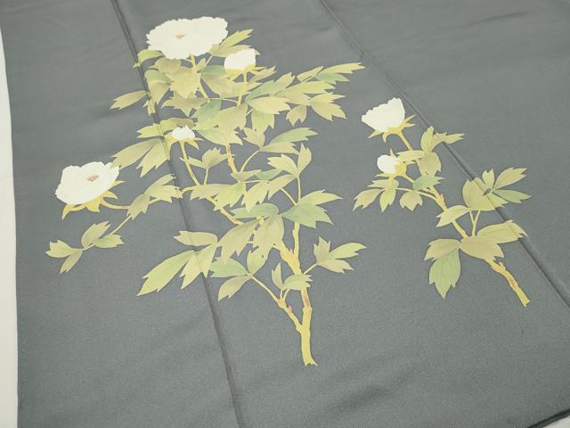 平和屋着物●訪問着　枝花文　正絹　逸品　CABG4592gh