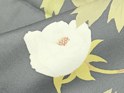 平和屋着物●訪問着　枝花文　正絹　逸品　CABG4592gh