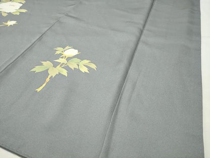 平和屋着物●訪問着　枝花文　正絹　逸品　CABG4592gh