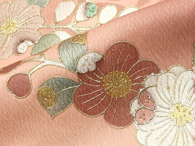 平和屋着物●訪問着　辻が花　シルエット　暈し染め　金銀彩　正絹　逸品　CABG4594gh