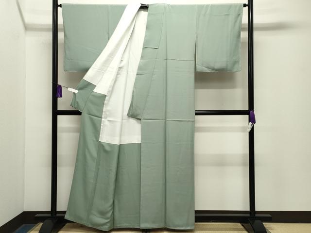 平和屋着物●上質な色無地　夏虫色　正絹　逸品　CABG4599gh