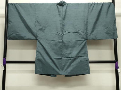 平和屋着物●男性　紬　アンサンブル　霞文　正絹　逸品　CABG4601gh