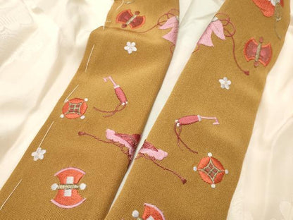 平和屋着物●豪華振袖・長襦袢セット　駒刺繍　舞花文　暈し染め　金彩　半衿刺繍　正絹　逸品　CABG4603gh