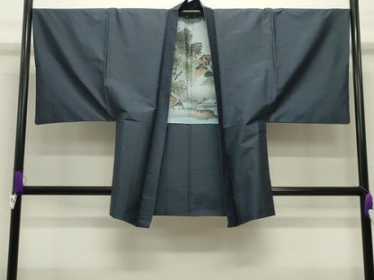 平和屋着物●男性　本場大島紬　アンサンブル　80亀甲　総詰め　正絹　逸品　CABG4604gh