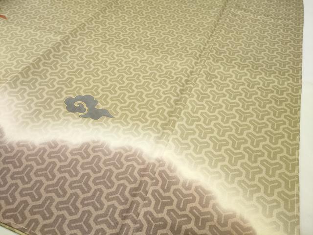 平和屋着物●訪問着　龍　暈し染め　金彩　正絹　逸品　未使用　CABG4612gh