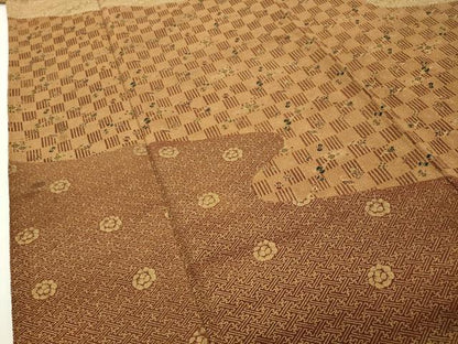 平和屋着物●訪問着　宝尽くし吉祥花文　金彩　鬼しぼ縮緬　正絹　逸品　CABG4617gh