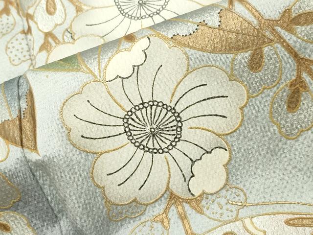 平和屋着物●螺鈿作家　藤本隆士　訪問着　辻が花　暈し染め　金銀彩　正絹　逸品　CABG4624gh