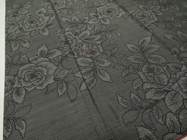 平和屋着物●本場大島紬　枝花文　正絹　逸品　CABG4643gh