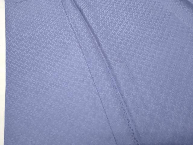 平和屋着物●上質な色無地　梅鉢地紋　藤納戸色　ロング丈　正絹　逸品　CABG4649gh