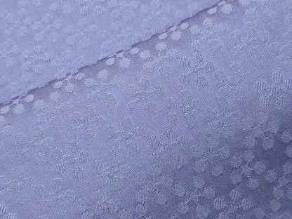 平和屋着物●上質な色無地　梅鉢地紋　藤納戸色　ロング丈　正絹　逸品　CABG4649gh