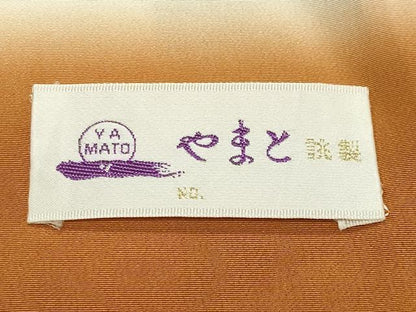 平和屋着物●訪問着　駒刺繍　屏風花文　暈し染め　金彩　やまと誂製　正絹　逸品　CABG4650gh