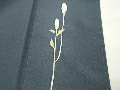 平和屋着物●訪問着　ろうけつ染め　枝花文　正絹　逸品　CABG4653gh