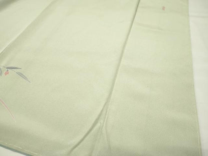 平和屋着物●訪問着　友禅　作家物　草花文　暈し染め　正絹　逸品　未使用　CABG4656gh