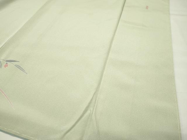 平和屋着物●訪問着　友禅　作家物　草花文　暈し染め　正絹　逸品　未使用　CABG4656gh