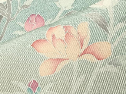 平和屋着物●訪問着　友禅　作家物　枝花文　暈し染め　正絹　逸品　CABG4661gh