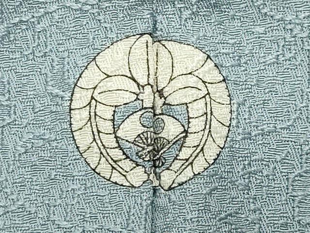 平和屋着物●上質な色無地　花唐草地紋　秘色色　正絹　逸品　未使用　CABG4672gh