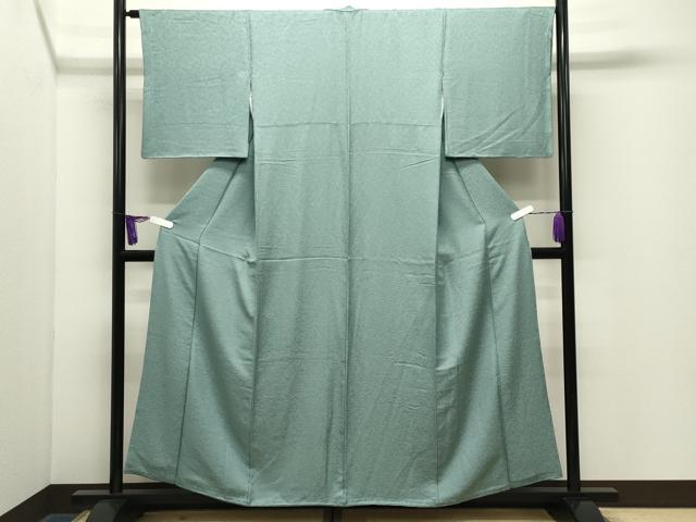 平和屋着物●上質な色無地　南天地紋　薄青色　やまと誂製　正絹　逸品　未使用　CABG4673gh