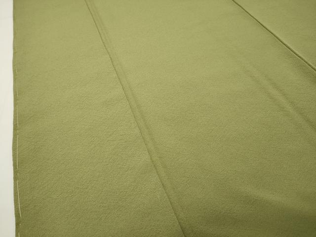 平和屋着物●上質な色無地　抹茶色　正絹　逸品　未使用　CABG4676gh