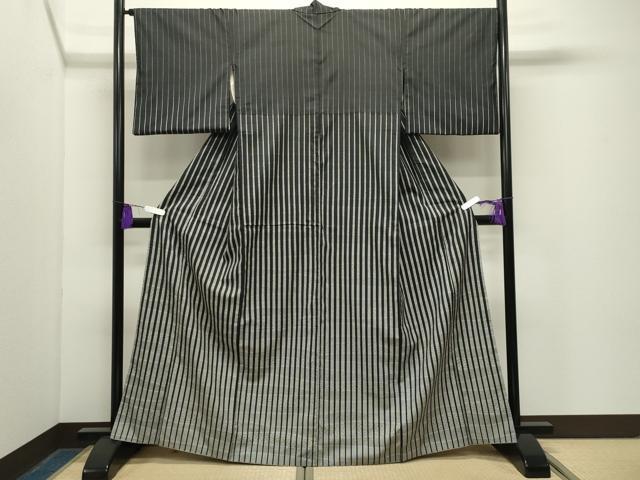 平和屋着物○本場縞大島紬 訪問着 吉祥間道 正絹 逸品 CABG4685gh