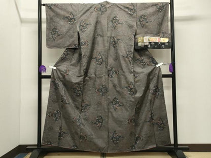 平和屋着物●都喜ヱ門　本場大島紬　9マルキ　泥染め　古典を綴る　藤絹織物謹製　証紙付き　正絹　逸品　未使用　CABG4688gh