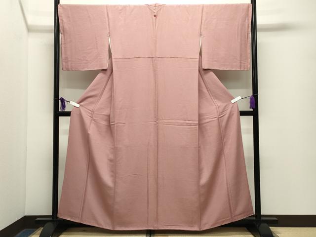 平和屋着物●上質な色無地　紗綾形地紋　虹色　正絹　逸品　CABG4698gh