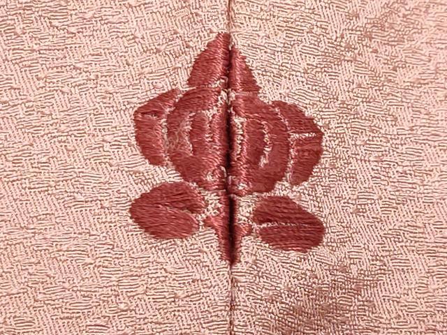 平和屋着物●上質な色無地　紗綾形地紋　虹色　正絹　逸品　CABG4698gh