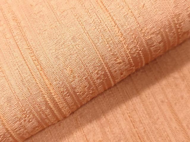 平和屋着物●上質な色無地　吉祥地紋　ときがら茶色　正絹　逸品　未使用　CABG4706gh