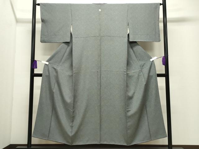 平和屋着物●江戸小紋　鮫小紋柄　黒地　正絹　逸品　CABG4717gh