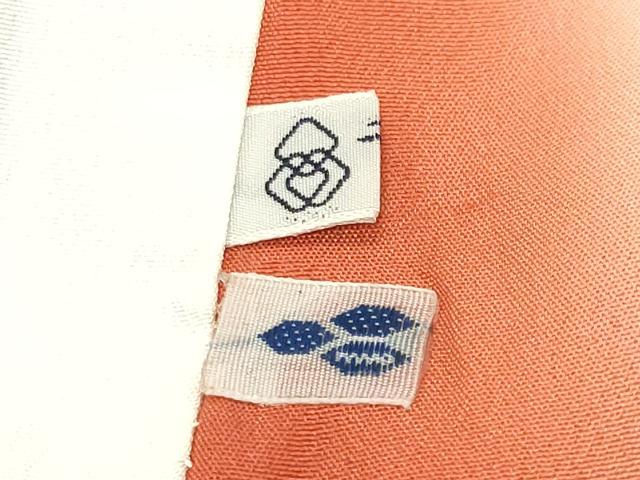 平和屋着物●創業460年・千總　小紋　飛鶴扇面花文　金彩　正絹　逸品　CABG4725gh