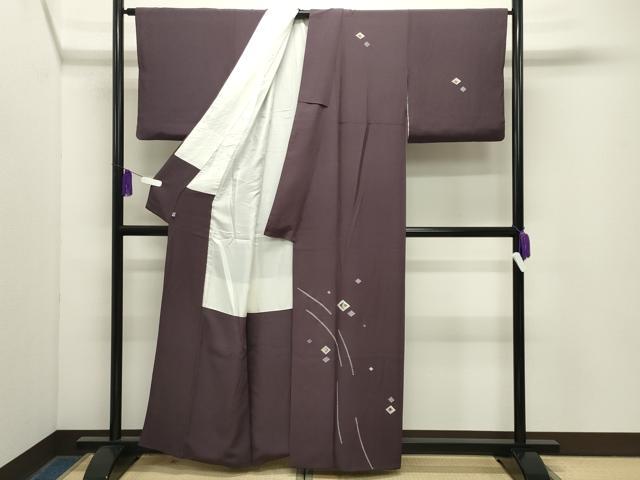 平和屋着物●訪問着　菱吉祥文　金銀彩　正絹　逸品　CABG4726gh