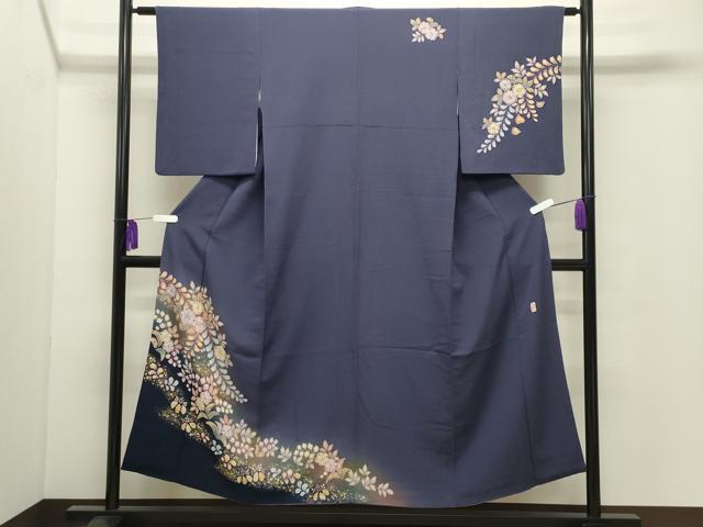 平和屋着物●越後十日町の一流染匠　桐屋・翠山工房　訪問着　辻が花　絞り　暈し染め　金彩　やまと誂製　正絹　逸品　CABG4733gh
