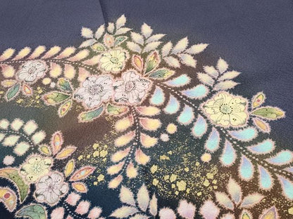 平和屋着物●越後十日町の一流染匠　桐屋・翠山工房　訪問着　辻が花　絞り　暈し染め　金彩　やまと誂製　正絹　逸品　CABG4733gh