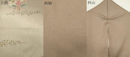 平和屋着物●中国三大刺繍　スワトウ刺繍　訪問着　花鳥文　暈し染め　金彩　正絹　逸品　CABG4734gh