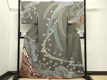 平和屋着物●訪問着　作家物　辻が花　絞り　正絹　逸品　CABG4737gh