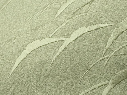 平和屋着物●無地絵羽訪問着　総刺繍　雪芝地紋　若葉色　やまと誂製　正絹　逸品　未使用　CABG4739gh