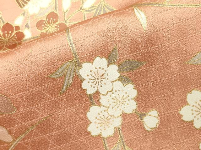 平和屋着物●訪問着　駒刺繍　扇面檜垣花文　暈し染め　金彩　やまと誂製　十二単風　正絹　逸品　未使用　CABG4744gh