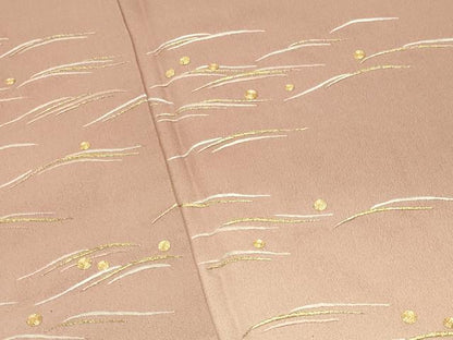 平和屋着物●訪問着　駒刺繍　立波文　暈し染め　さが美扱い　正絹　逸品　CABG4747gh
