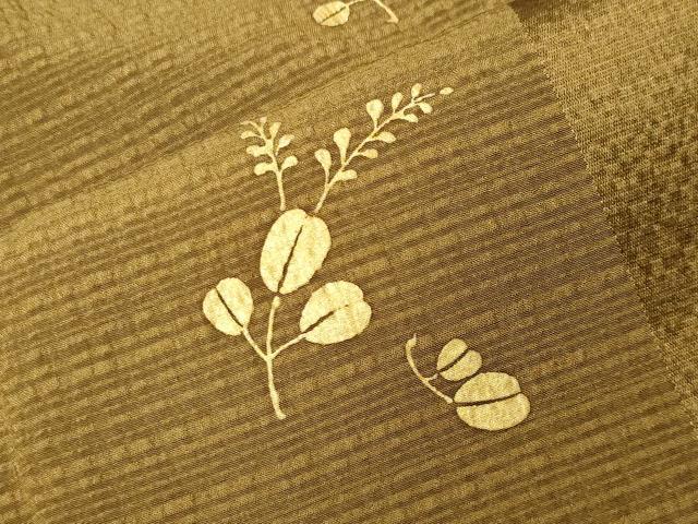 平和屋着物●訪問着　片身替わり　駒刺繍　萩文　金彩　正絹　逸品　CABG4752gh
