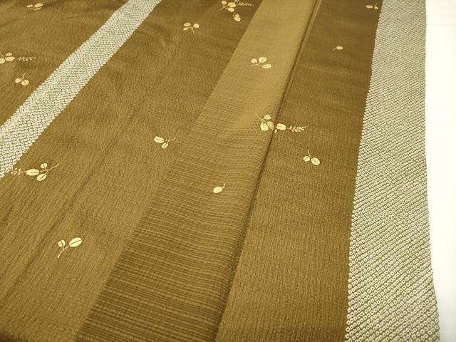 平和屋着物●訪問着　片身替わり　駒刺繍　萩文　金彩　正絹　逸品　CABG4752gh